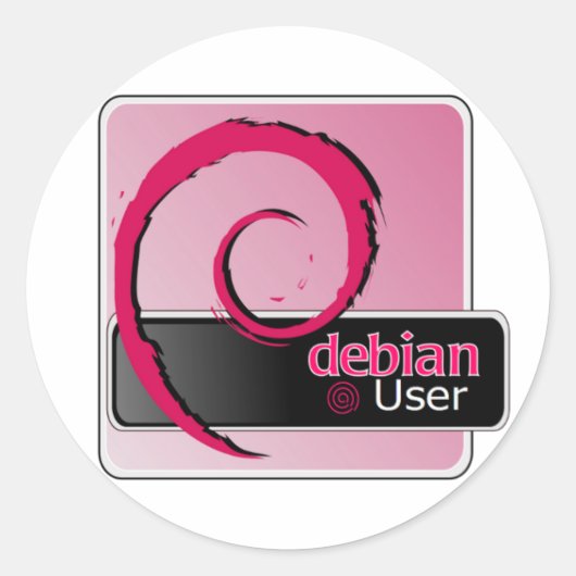 Debian User Logo Sticker (Voorkant)