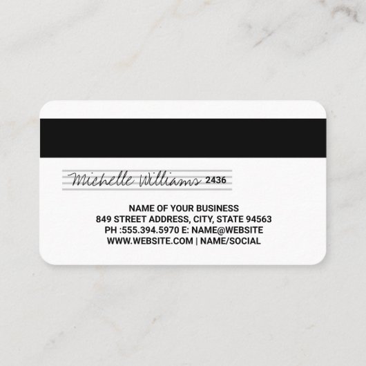 Debit-Kaart | Industriële geometrische achtergrond Visitekaartje (Achterkant)