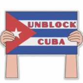 Deblockeer Cuba Sticker (Voorkant)
