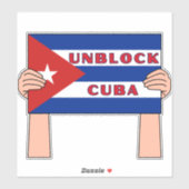 Deblockeer Cuba Sticker (Vel)