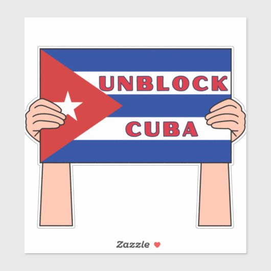 Deblockeer Cuba Sticker (Vel)