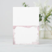 Debonair Blush Pink Weddenschap Gevouwen escorte K Kaart (Staand voorkant)