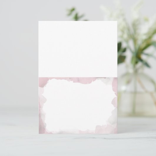 Debonair Blush Pink Weddenschap Gevouwen escorte K Kaart (Staand voorkant)