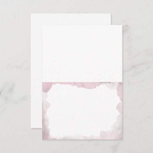 Debonair Blush Pink Weddenschap Gevouwen escorte K Kaart (Voorkant / Achterkant)