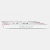 Debonair Blush Roze Bruiloft Gastenboek (Rug)