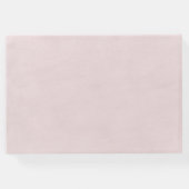 Debonair Blush Roze Bruiloft Gastenboek (Achterkant)