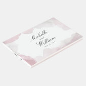 Debonair Blush Roze Bruiloft Gastenboek (Hoek)