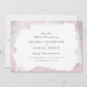 Debonair Blush Roze repetitie Dinner Kaart (Voorkant)