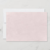 Debonair Blush Roze repetitie Dinner Kaart (Achterkant)