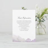 Debonair bruiloft invoegen informatiekaartje (Staand voorkant)