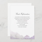 Debonair bruiloft invoegen informatiekaartje (Voorkant / Achterkant)