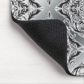 Debonair Damask Black, White, Silver Muismat (Hoek)