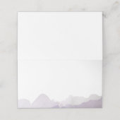 Debonair Lavendel Bruiloft Plaatskaartje (Buitenkant ongevouwen)