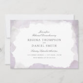 Debonair lavender Rehearsal Dinner Kaart (Voorkant)