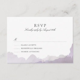 Debonair Lavender RSVP Kaartje