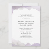 Debonair Lavender Wedding Invitation Kaart (Voorkant)