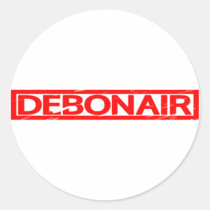 Debonair Stempel Ronde Sticker