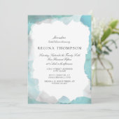 Debonair Turquoise Bridal Shower Kaart (Staand voorkant)