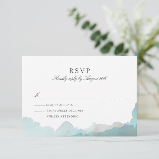 Debonair Turquoise RSVP (Staand voorkant)