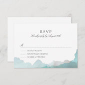 Debonair Turquoise RSVP (Voorkant / Achterkant)