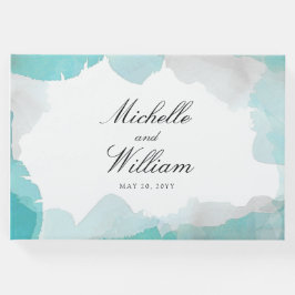 Debonair Turquoise Wedding Gastenboek