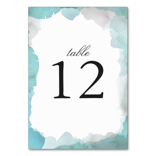 Debonair Turquoise Wedding Kaart (Achterkant)