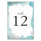 Debonair Turquoise Wedding Kaart (Voorkant)