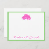 Deborah Custom Bat Mitzvah Bedankt Notitiekaartje (Voorkant / Achterkant)