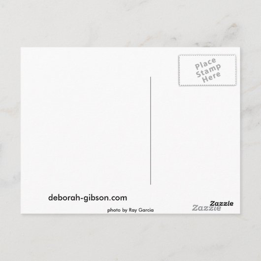 Deborah Gibson Briefkaart (Achterkant)