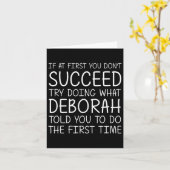 Deborah Gift Naam Gepersonaliseerde Verjaardag Gra Kaart (Gele Bloem)