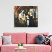 Deborah Kip en haar kinderen Canvas Afdruk (Insitu (Woonkamer))