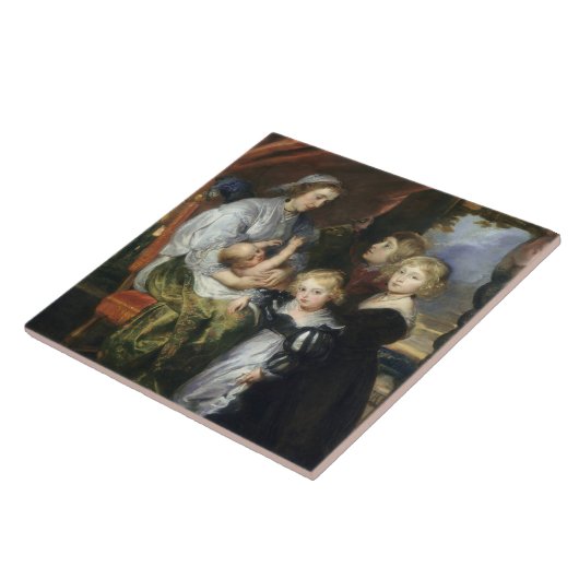 Deborah Kip en haar kinderen Tegeltje (Zijkant)