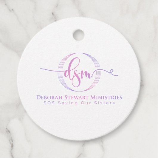 DEBORAH STEWART MINISTRIES BEDANKJES LABELS (Voorkant)