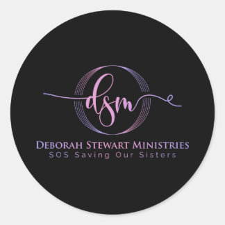 DEBORAH STEWART MINISTRIES RONDE STICKER