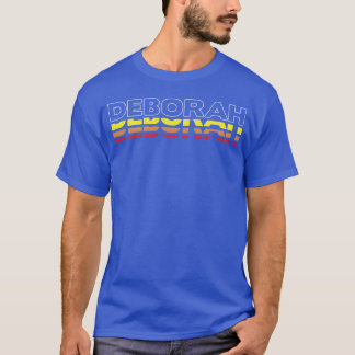 Deborah voornaam grappige vintage zonsondergang De T-shirt