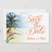 Debra Emerald Waters Beach Save the Date | papaja (Voorkant)
