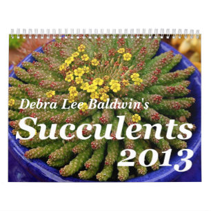 Debra Lee Baldwin's Succulents 2013 Calendar Kalender