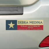 Debra Medina Gouverneur 2010 Bumpersticker (Op auto)