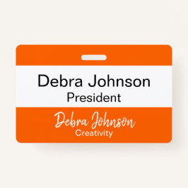 Debra Professional Classic Moderne Kleurstrepen Badge