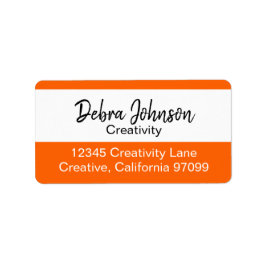 Debra Professional Classic Moderne Kleurstrepen Etiket