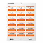 Debra Professional Classic Moderne Kleurstrepen Etiket (Full Sheet)