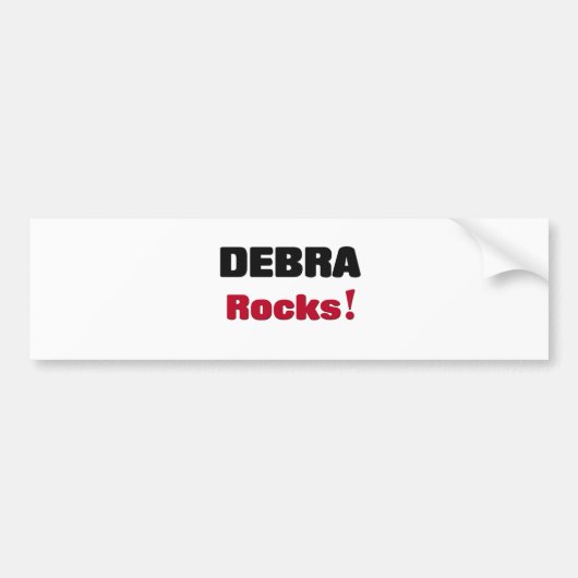Debra Rocks Bumpersticker (Voorkant)