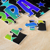 "DEBRA" Voornaam, geun "HAPPY BIRTHDAY" Legpuzzel (Zijkant)