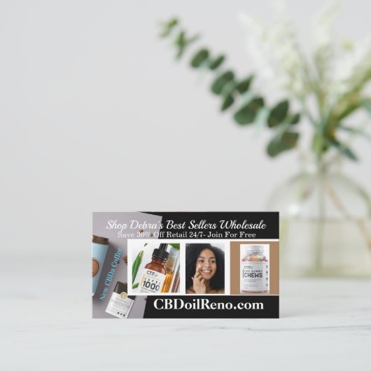 Debras Visitekaartje (Staand voorkant)