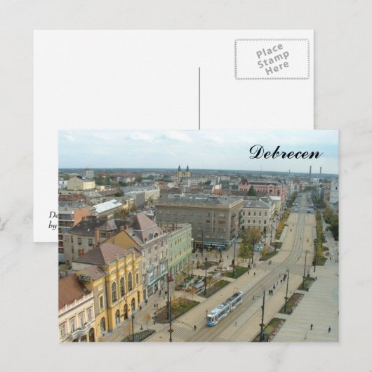 Debrecen Briefkaart (Voorkant / Achterkant)