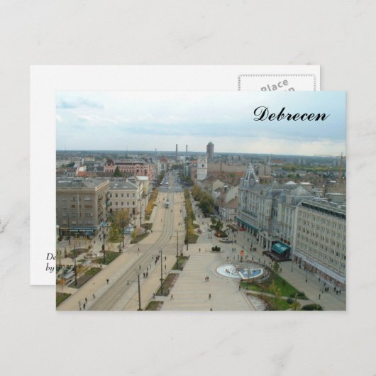 Debrecen Briefkaart (Voorkant / Achterkant)