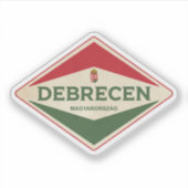 Debrecen Hungary Vintage Sticker (Voorkant)