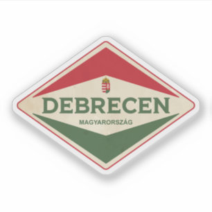 Debrecen Hungary Vintage Sticker