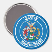 Debrecen Round Emblem Magneet (Voorkant / Achterkant)