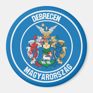 Debrecen Round Emblem Magneet